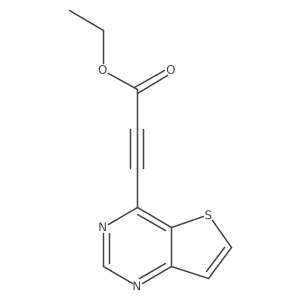 Ethyl 3-{thieno[3,2-d]pyrimidin-4-yl}prop-2-ynoate结构式