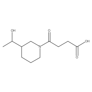 4-(3-(1-Hydroxyethyl)piperidin-1-yl)-4-oxobutanoic acid结构式
