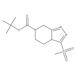 1,1-Dimethylethyl 5,6-dihydro-3-(methylsulfonyl)-1,2,4-triazolo[4,3-a]pyrazine-7(8H)-carboxylate Structure