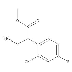 Methyl 3-amino-2-(2-chloro-4-fluorophenyl)propanoate结构式