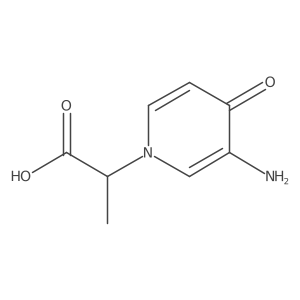 2-(3-Amino-4-oxo-1,4-dihydropyridin-1-yl)propanoic acid Structure
