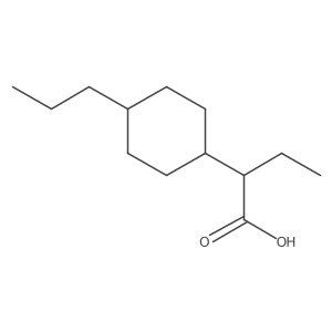 2-(4-Propylcyclohexyl)butanoic acid Structure