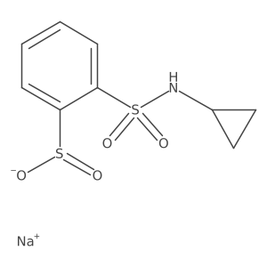 Sodium 2-(cyclopropylsulfamoyl)benzene-1-sulfinate结构式