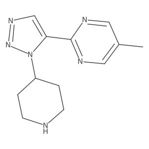 5-methyl-2-[1-(piperidin-4-yl)-1H-1,2,3-triazol-5-yl]pyrimidine Structure