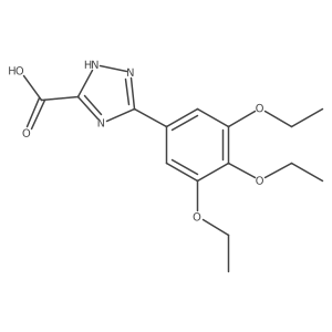 5-(3,4,5-triethoxyphenyl)-4H-1,2,4-triazole-3-carboxylic acid结构式