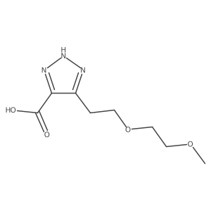 5-[2-(2-methoxyethoxy)ethyl]-1H-1,2,3-triazole-4-carboxylic acid结构式