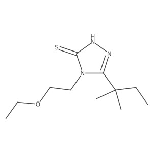 4-(2-ethoxyethyl)-5-(2-methylbutan-2-yl)-4H-1,2,4-triazole-3-thiol Structure