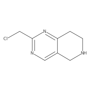 2-(chloromethyl)-5H,6H,7H,8H-pyrido[4,3-d]pyrimidine结构式