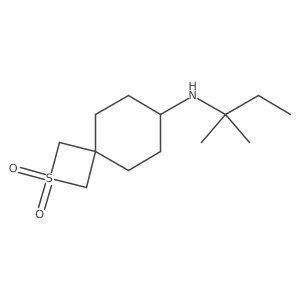 7-[(2-Methylbutan-2-yl)amino]-2lambda6-thiaspiro[3.5]nonane-2,2-dione结构式