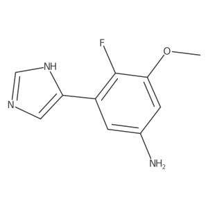 4-fluoro-3-(1H-imidazol-4-yl)-5-methoxyaniline Structure