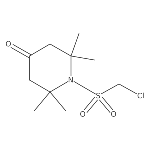 1-Chloromethanesulfonyl-2,2,6,6-tetramethylpiperidin-4-one结构式