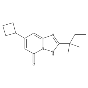 7-Cyclobutyl-2-(2-methylbutan-2-yl)-[1,2,4]triazolo[1,5-a]pyridin-5-ol Structure