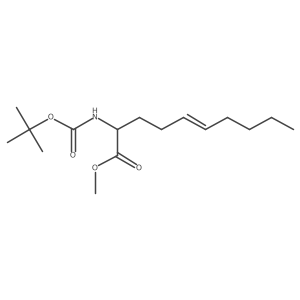 Methyl 2-[[(1,1-dimethylethoxy)carbonyl]amino]-5-decenoate结构式