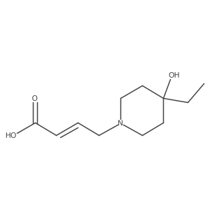 4-(4-Ethyl-4-hydroxypiperidin-1-yl)but-2-enoic acid结构式