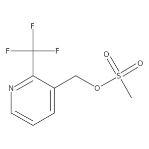 [2-(Trifluoromethyl)-3-pyridyl]methyl Methanesulfonate结构式