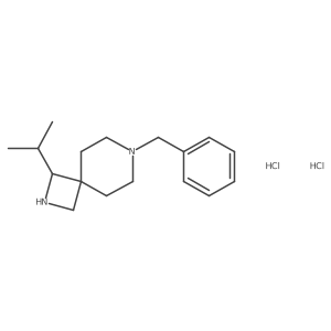 7-Benzyl-1-isopropyl-2,7-diazaspiro[3.5]nonane dihydrochloride结构式