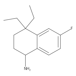 4,4-Diethyl-6-fluoro-1,2,3,4-tetrahydronaphthalen-1-amine Structure