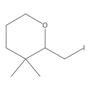2-(Iodomethyl)-3,3-dimethyloxane Structure