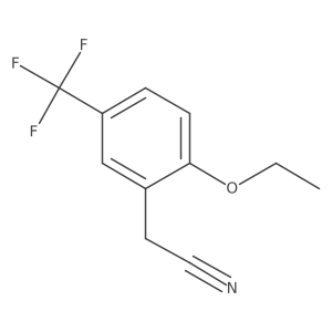 2-Ethoxy-5-(trifluoromethyl)phenylacetonitrile Structure