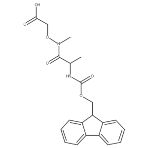 2-{[2-({[(9H-fluoren-9-yl)methoxy]carbonyl}amino)-N-methylpropanamido]oxy}acetic acid结构式