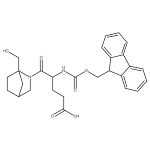 4-({[(9H-fluoren-9-yl)methoxy]carbonyl}amino)-5-[1-(hydroxymethyl)-2-azabicyclo[2.2.1]heptan-2-yl]-5-oxopentanoic acid结构式