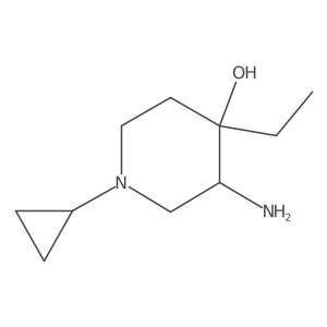 3-Amino-1-cyclopropyl-4-ethylpiperidin-4-ol Structure