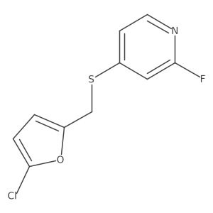 4-{[(5-Chlorofuran-2-yl)methyl]sulfanyl}-2-fluoropyridine Structure