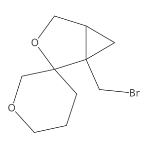 1-(Bromomethyl)-3-oxaspiro[bicyclo[3.1.0]hexane-2,3'-oxane] Structure