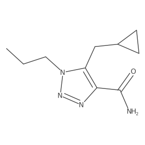 5-(cyclopropylmethyl)-1-propyl-1H-1,2,3-triazole-4-carboxamide结构式