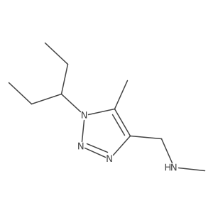 methyl({[5-methyl-1-(pentan-3-yl)-1H-1,2,3-triazol-4-yl]methyl})amine Structure