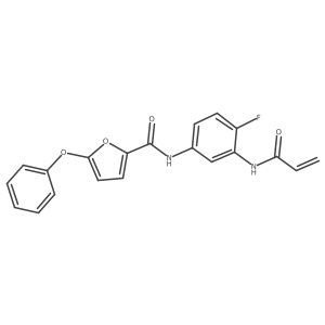 N-[4-Fluoro-3-(prop-2-enoylamino)phenyl]-5-phenoxyfuran-2-carboxamide Structure