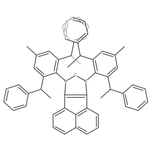 7,9-Dihydro-7,9-bis[4-methyl-2,6-bis[(1R)-1-phenylethyl]phenyl]-8H-acenaphth[1,2-d]imidazol-8-ylidene Structure