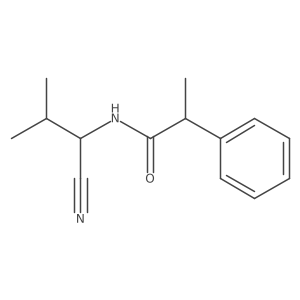 N-[(1R)-1-Cyano-2-methylpropyl]-2-phenylpropanamide Structure