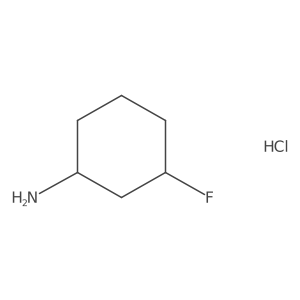 cis-3-Fluorocyclohexan-1-amine hcl结构式