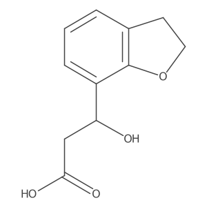 (3S)-3-(2,3-dihydro-1-benzofuran-7-yl)-3-hydroxypropanoic acid结构式
