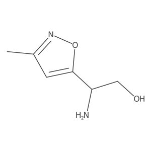 (2S)-2-amino-2-(3-methyl-1,2-oxazol-5-yl)ethan-1-ol结构式
