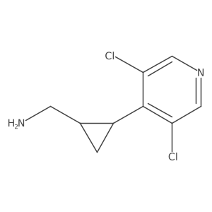 rac-[(1R,2R)-2-(3,5-dichloropyridin-4-yl)cyclopropyl]methanamine Structure