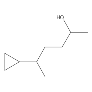 5-Cyclopropylhexan-2-ol Structure