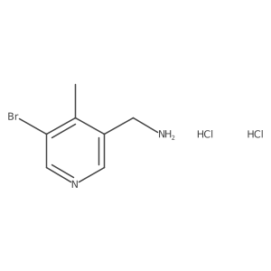 (5-Bromo-4-methylpyridin-3-yl)methanamine dihydrochloride结构式
