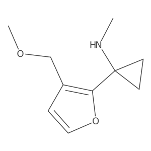 1-[3-(methoxymethyl)furan-2-yl]-N-methylcyclopropan-1-amine结构式