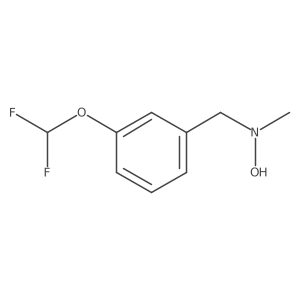 N-{[3-(difluoromethoxy)phenyl]methyl}-N-methylhydroxylamine Structure
