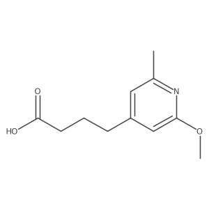 4-(2-Methoxy-6-methylpyridin-4-yl)butanoic acid Structure