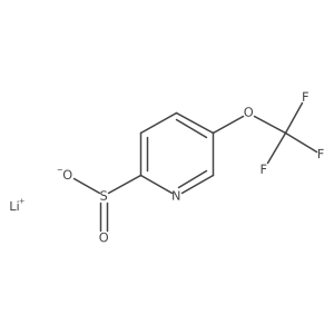 Lithium(1+) ion 5-(trifluoromethoxy)pyridine-2-sulfinate结构式