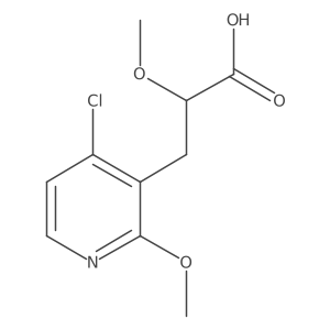 3-(4-Chloro-2-methoxypyridin-3-yl)-2-methoxypropanoic acid Structure