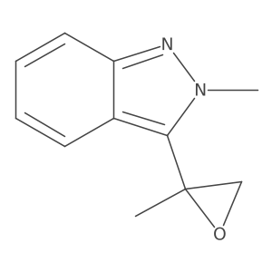 2-methyl-3-(2-methyloxiran-2-yl)-2H-indazole结构式