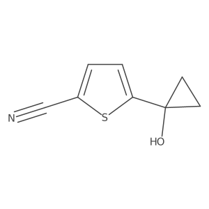 5-(1-Hydroxycyclopropyl)thiophene-2-carbonitrile结构式