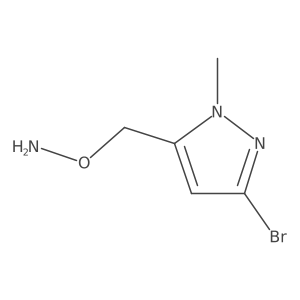 O-[(3-bromo-1-methyl-1H-pyrazol-5-yl)methyl]hydroxylamine Structure