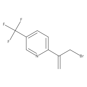 2-(3-Bromoprop-1-en-2-yl)-5-(trifluoromethyl)pyridine Structure