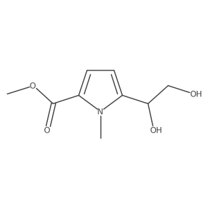 methyl 5-(1,2-dihydroxyethyl)-1-methyl-1H-pyrrole-2-carboxylate Structure