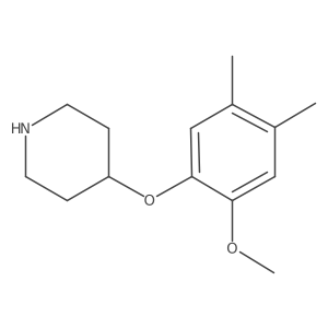 4-(2-Methoxy-4,5-dimethylphenoxy)piperidine Structure